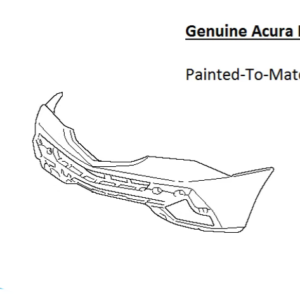 Painted 2007-2009 Acura MDX Front Bumper Cover | Genuine OEM