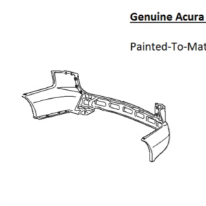 Painted 2010-2013 Acura MDX Rear Bumper Cover | Genuine OEM