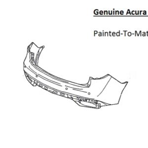 Painted 2014-2016 Acura MDX Rear Bumper Cover | Genuine OEM