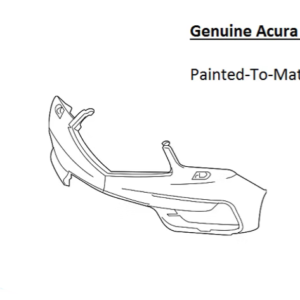 Painted 2017-2020 Acura MDX Front Bumper Cover | Genuine OEM