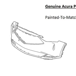 Painted 2022-2024 Acura MDX Front Bumper | Genuine OEM