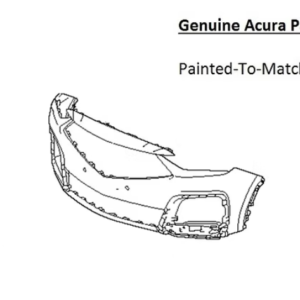Painted 2025-2026 Acura MDX Front Bumper | Genuine OEM