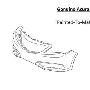 Painted 2013-2015 Acura ILX Front Bumper Cover | Genuine OEM
