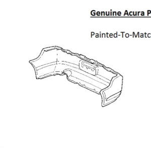 Painted 2005-2006 Acura RSX Rear Bumper Cover | Genuine OEM