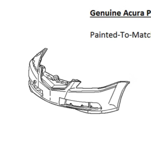 Painted 2007-2008 Acura TL Front Bumper Cover | Genuine OEM
