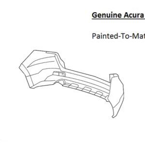 Painted 2007-2009 Acura RDX Rear Bumper Cover | Genuine OEM