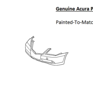 Painted 2009-2012 Acura RL Front Bumper Cover | Genuine OEM