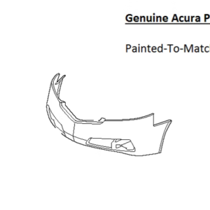 Painted 2012-2014 Acura TL Front Bumper Cover | Genuine OEM