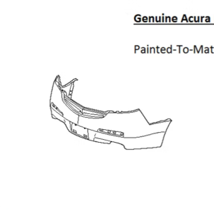Painted 2012-2014 Acura TL Rear Bumper Cover | Genuine OEM