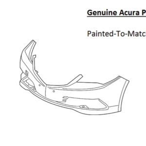Painted 2015-2017 Acura TLX Front Bumper Cover | Genuine OEM
