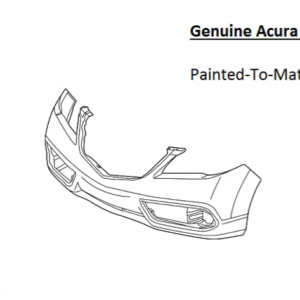 Painted 2016-2018 Acura RDX Front Bumper Cover | Genuine OEM
