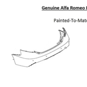Painted 2017-2025 Alfa Romeo Giulia Rear Bumper Cover | Genuine OEM