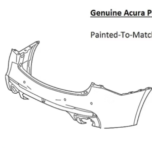 Painted 2018-2020 Acura TLX Rear Bumper Cover | Genuine OEM