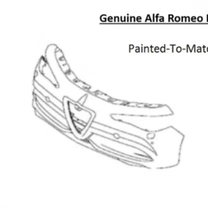 Painted 2018-2024 Alfa Romeo Stelvio Front Bumper | Genuine OEM