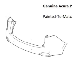 Painted 2019-2021 Acura RDX Rear Bumper Cover | Genuine OEM