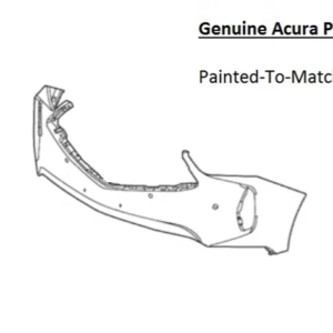 Painted 2022-2024 Acura RDX Front Bumper | Genuine OEM