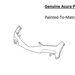 Painted 2024-2026 Acura ZDX Front Bumper | Genuine OEM