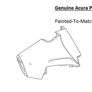 Painted 2024-2026 Acura ZDX Rear Bumper Side Panel | Genuine OEM