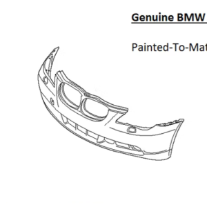 Painted 2004-2007 BMW 5 Series 525 530 545 550 Front Bumper Cover | Genuine OEM