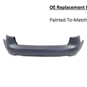 Painted 2005-2008 Audi A4 A4 Quattro Rear Bumper Cover | OE Replacement