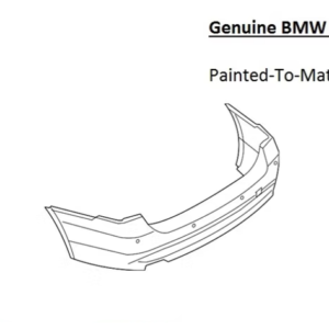 Painted 2007-2011 BMW 3 Series 328 335 M Pkg Sedan Rear Bumper | Genuine OEM