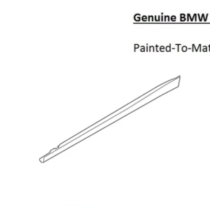 Painted 2007-2013 BMW 3 Series 320 328 335 Coupe Side Skirt | Genuine OEM