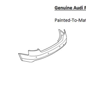 Painted 2008-2012 Audi A5 A5 Quattro Rear Bumper | Genuine OEM