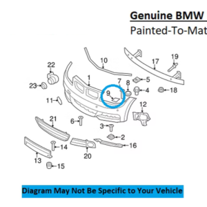 Painted 2008-2013 BMW 1 Series 128 135 Headlamp Washer Cover | Genuine OEM