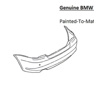 Painted 2008-2013 BMW 1 Series 128 135 Rear Bumper Cover | Genuine OEM
