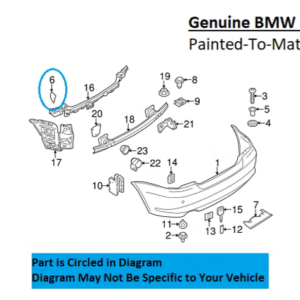 Painted 2008-2013 BMW 1 Series 128 135 Rear Tow Hook Cover | Genuine OEM