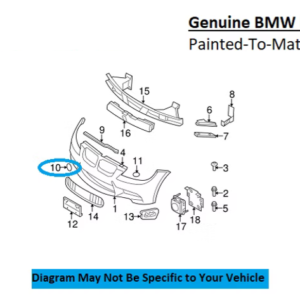 Painted 2008-2013 BMW M3 Front Tow Hook Cover | Genuine OEM