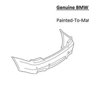 Painted 2008-2013 BMW M3 Rear Bumper Cover | Genuine OEM