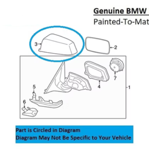 Painted 2009-2012 BMW 7 Series 740 750 760 Side Mirror Cover | Genuine OEM