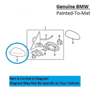 Painted 2010-2013 BMW 1 Series 128 135 Side Mirror Cover | Genuine OEM