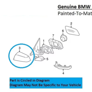 Painted 2010-2015 BMW 6 Series 640 650 Side Mirror Cover | Genuine OEM