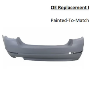 Painted 2011-2013 BMW 5 Series 528 Rear Bumper Cover | OE Replacement
