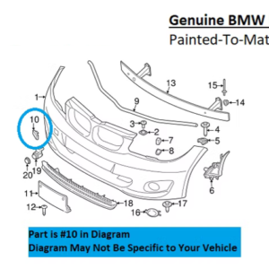 Painted 2012-2013 BMW 1 Series 128 135 Front Tow Hook Cover | Genuine OEM