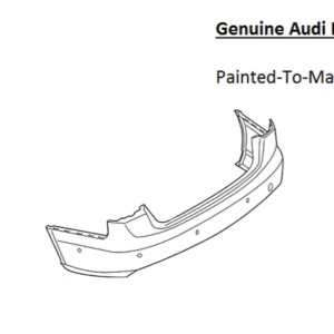 Painted 2012-2015 Audi A6 A6 Quattro Rear Bumper Cover | Genuine OEM