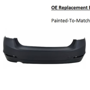 Painted 2012-2015 BMW 3 Series 328 Sedan Rear Bumper Cover | OE Replacement