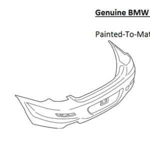 Painted 2012-2015 BMW 6 Series 640 650 Rear Bumper Cover | Genuine OEM