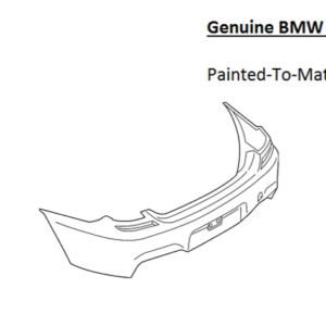 Painted 2012-2019 BMW 6 Series 640 650 M Pkg Rear Bumper Cover | Genuine OEM
