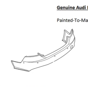 Painted 2013-2015 Audi S7 Rear Bumper Cover | Genuine OEM