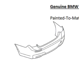 Painted 2013-2015 BMW 7 Series 740 750 760 Rear Bumper Cover | Genuine OEM