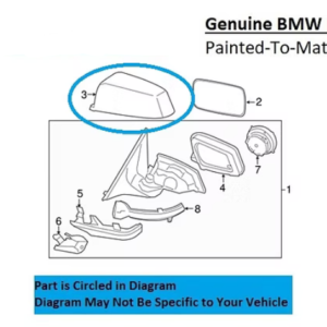 Painted 2013-2015 BMW 7 Series 740 750 760 Side Mirror Cover | Genuine OEM