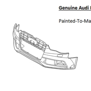 Painted 2013-2017 Audi A5 A5 Quattro Front Bumper Cover | Genuine OEM