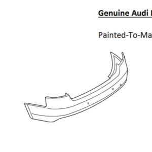 Painted 2013-2017 Audi S5 Rear Bumper Cover | Genuine OEM