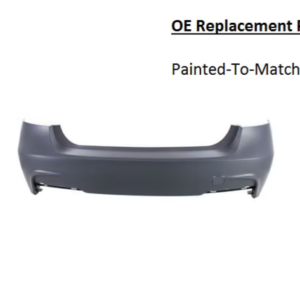 Painted 2013-2018 BMW 320 328 330 335 340 M Pkg Rear Bumper | OE Replacement