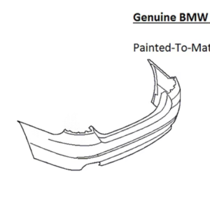 Painted 2014-2016 BMW 5 Series 535 550 Rear Bumper Cover | Genuine OEM