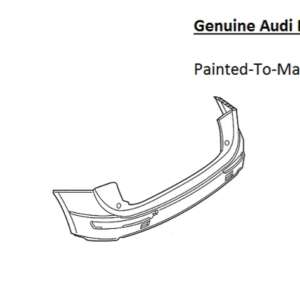 Painted 2014-2017 Audi SQ5 Rear Bumper Cover | Genuine OEM