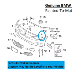Painted 2014-2020 BMW 428 430 435 440 Headlamp Washer Cover | Genuine OEM
